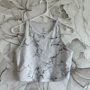 Buffbunny Aurora Crop Top White Marble